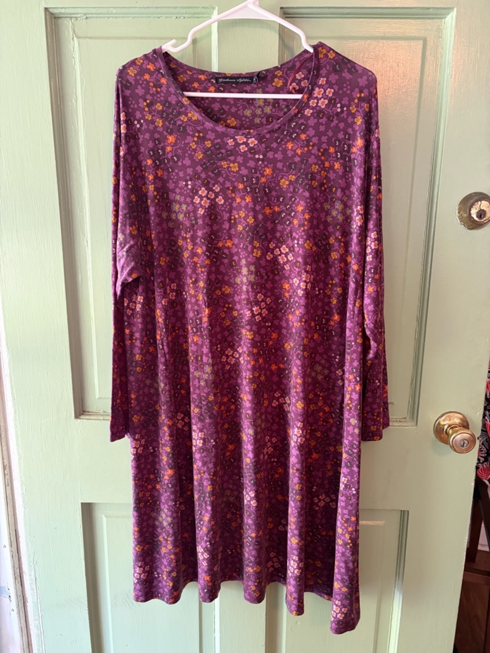Gudrun Sjoden midi floral soft jersey dress size XXL